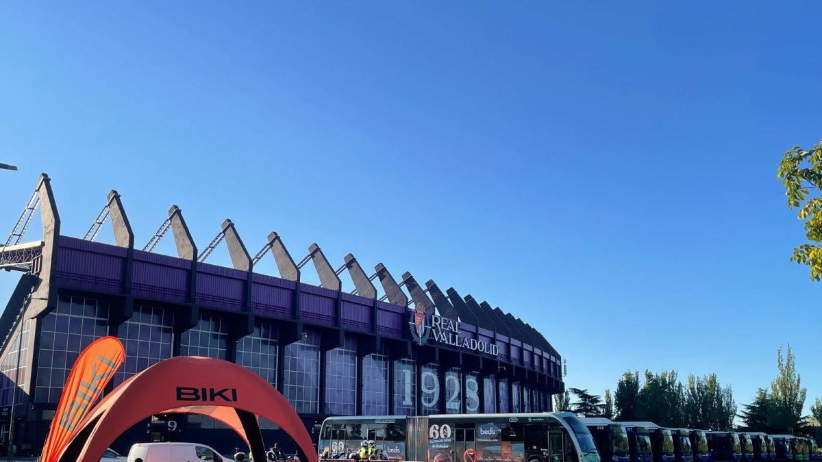 Servicio Biki en el Estadio José Zorrilla en una imagen de archivo.