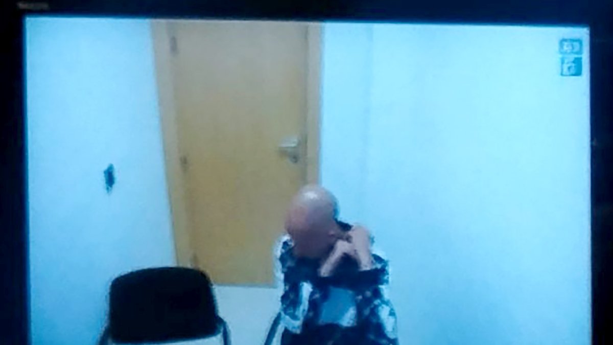 El acusado declara desde la prisión militar de Alcalá de Henares durante la instrucción.
