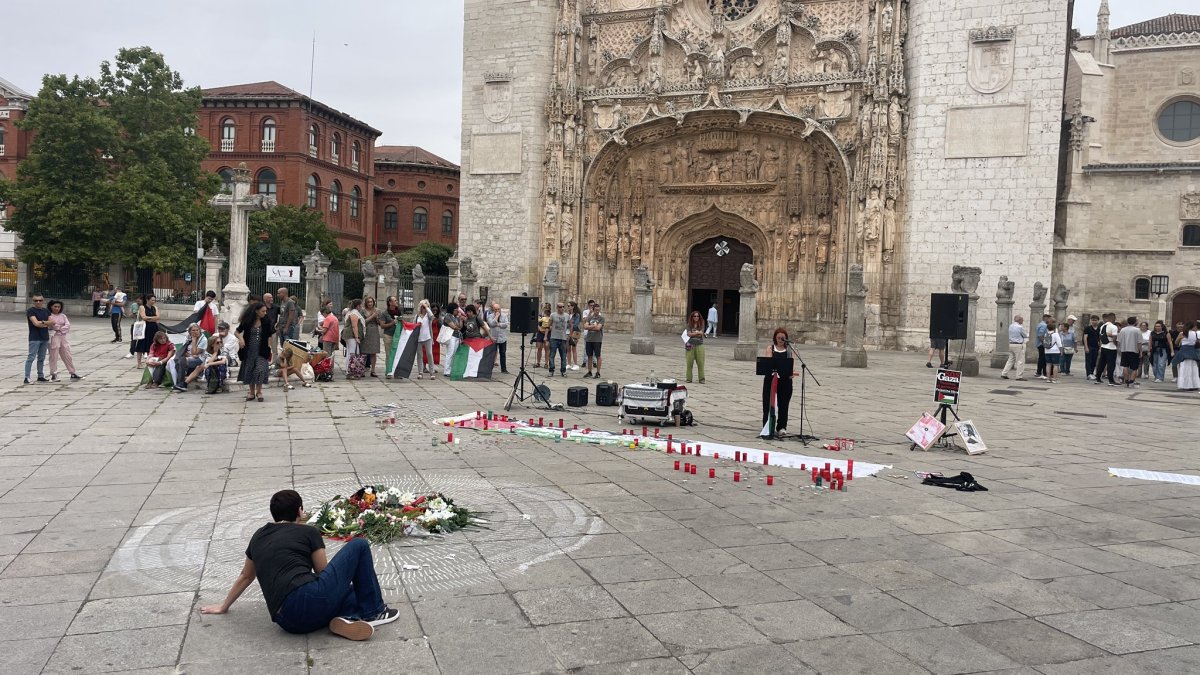 Movilización en Valladolid de Marea Palestina por los 18.500 menores asesinados en Gaza