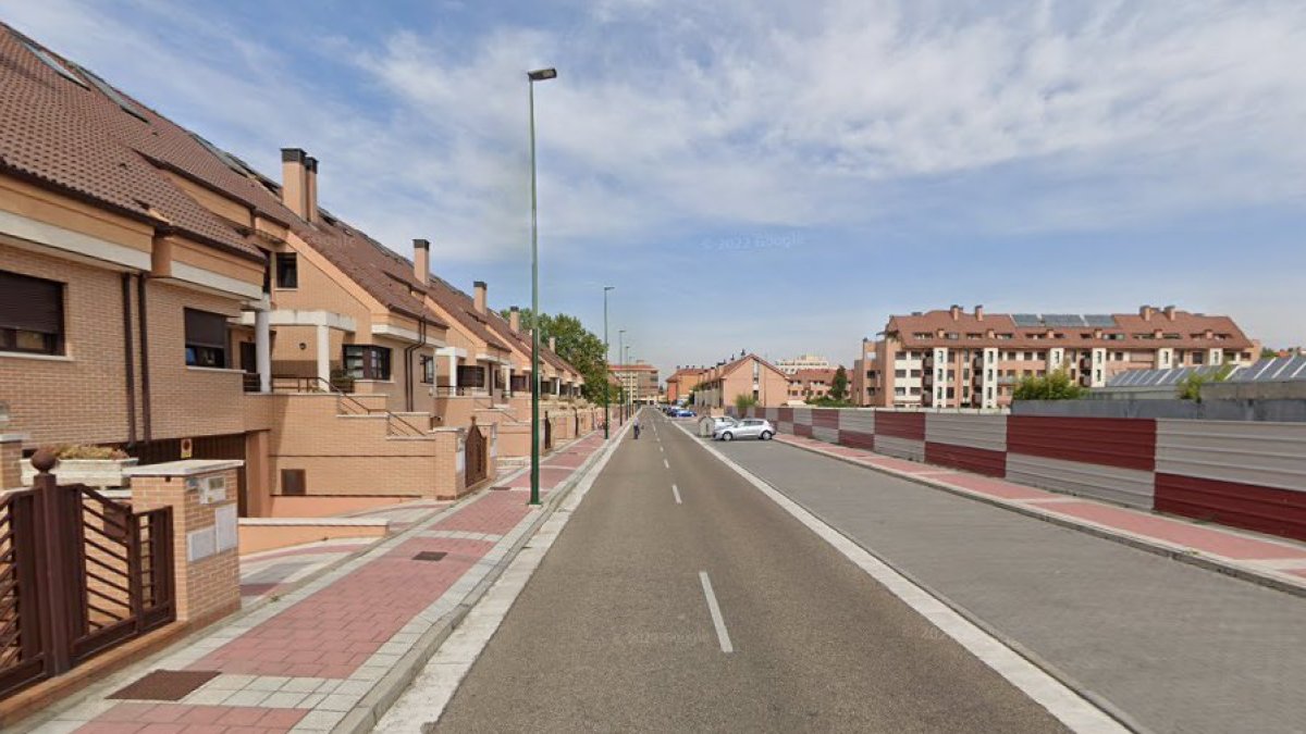 Calle Sierra de Béjar en Valladolid.