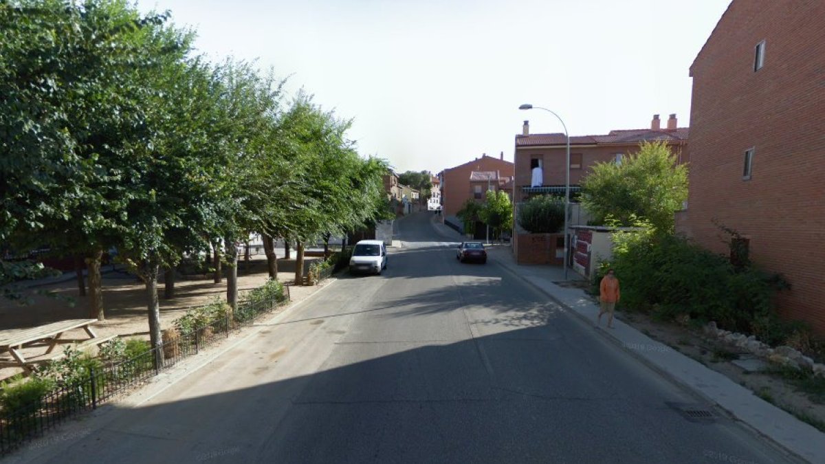 Avenida de Valladolid en Cigales.