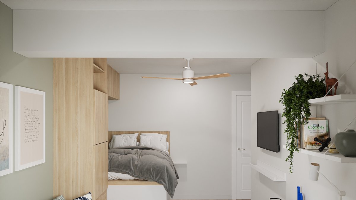 Una de las habitaciones que se podrá comprar en Valladolid en la plataforma habitacion.com.