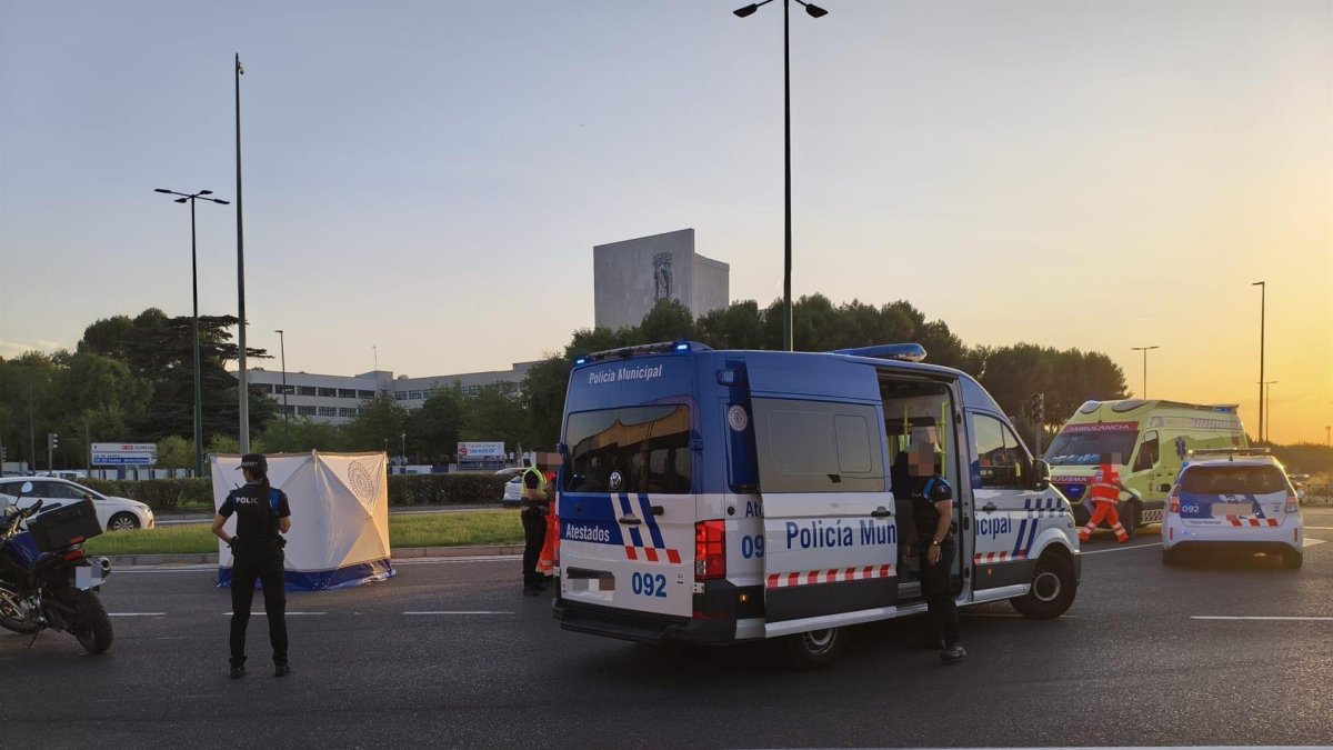 Un motorista herido en la Avenida de Madrid de Valladolid