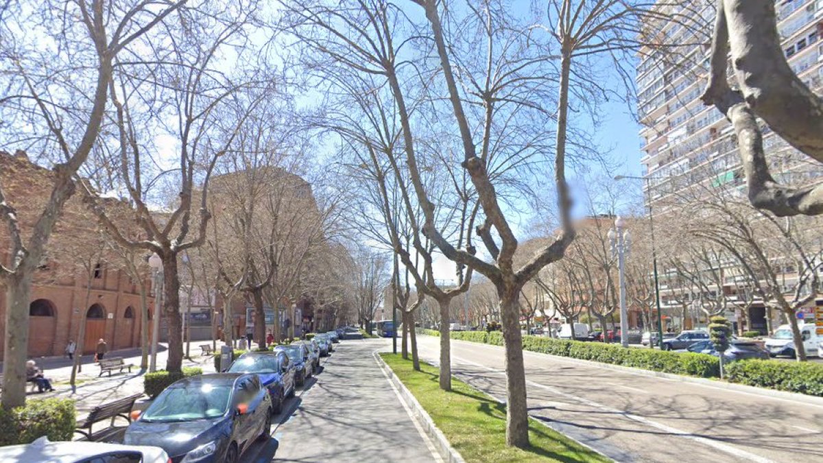 Último lugar donde se rastreó el móvil, el Paseo Zorrilla frente a la plaza de toros.