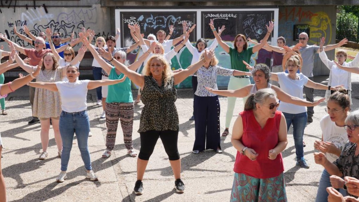 Fotos del ensayo del flashmob este sábado en Valladolid