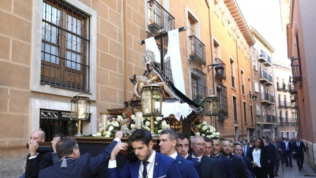 Procesión de la cofradía Penitencial la Sagrada Pasión de Cristo en una imagen de archivo