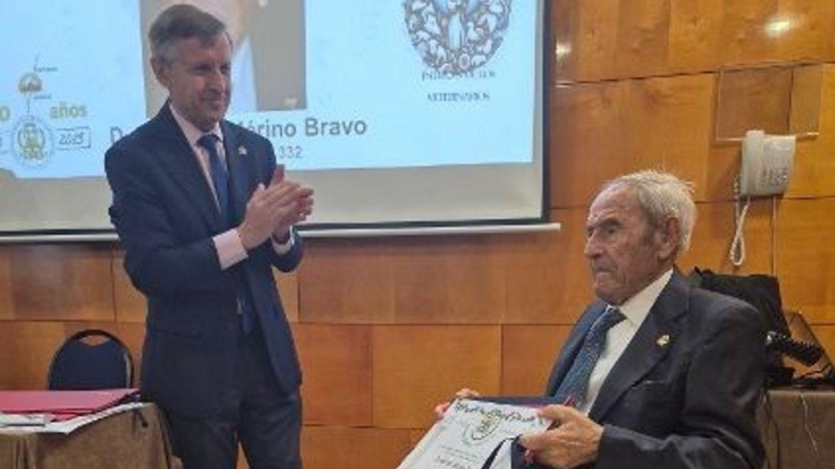 El Colegio de Veterinarios de Valladolid rinde homenaje a Sócrates Merino por sus 100 años