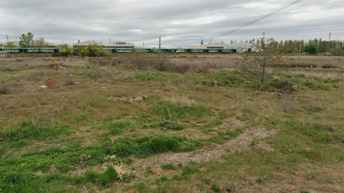 Terreno en el que se podrán levantar hasta 70 chalés en Valladolid.