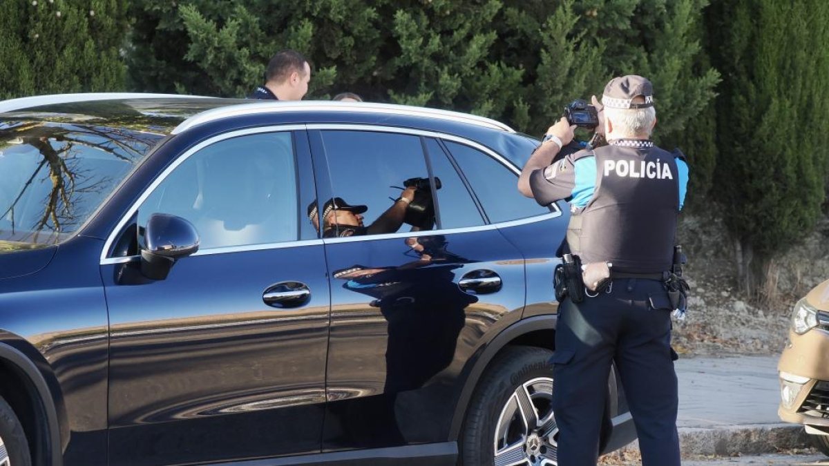 La Policía levanta atestado del atropello en Parquesol.
