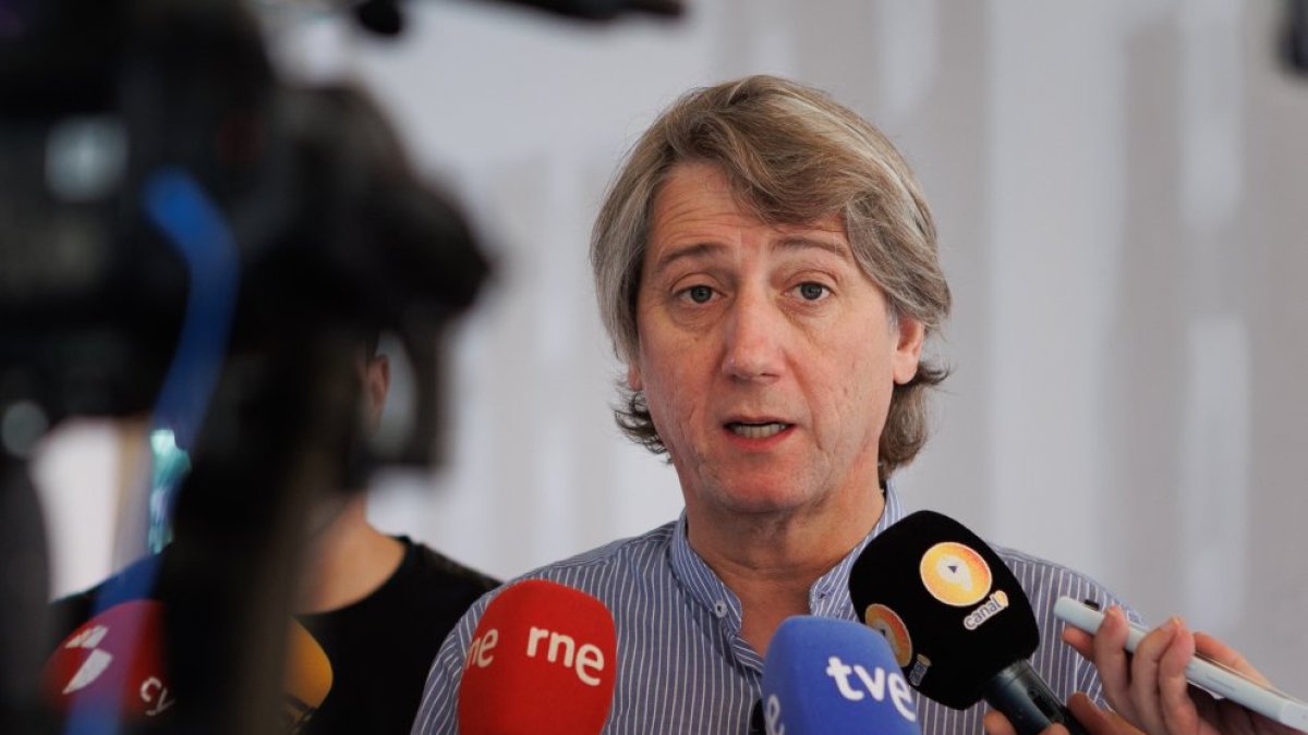 El secretario general del PSOECyL, Carlos Martínez, en una imagen de archivo.