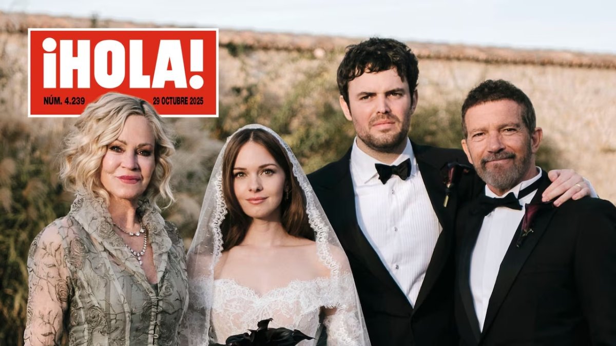 Portada del revista ¡Hola! sobre la boda de la hija de Banderas en Valladolid