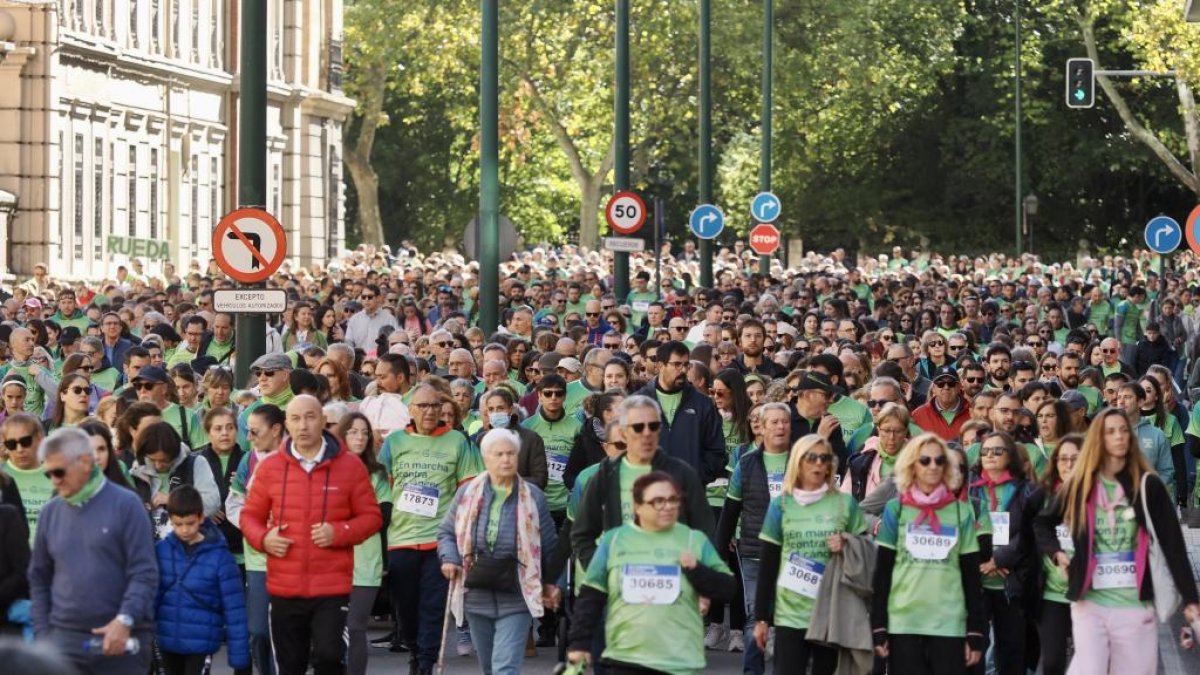 La XIV Marcha Contra el Cáncer de Valladolid.