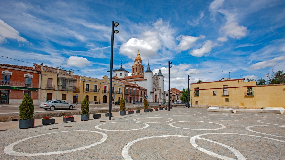 Plaza Mayor de Rueda, en una imagen de archivo