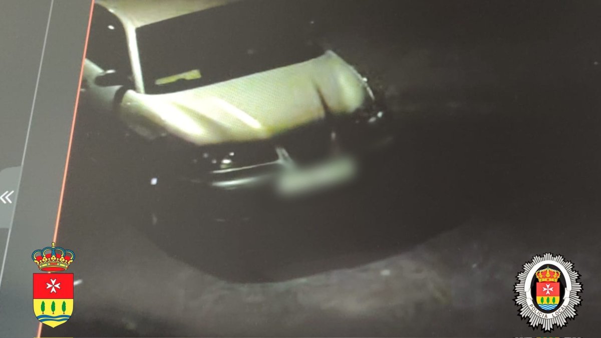 Imagen captada por las cámaras de tráfico de Arroyo.