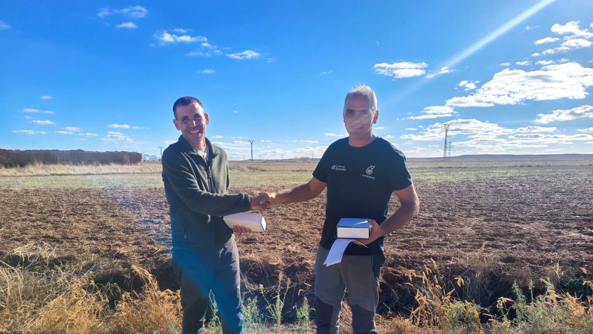 Ernesto y Raúl campeón y subcampeón autonómico de caza menor con perro.