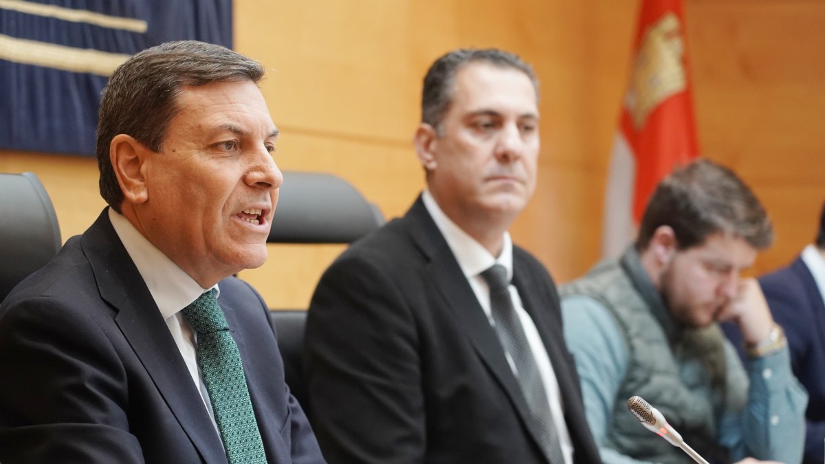 El consejero de Economía y Hacienda, Carlos Fernández Carriedo