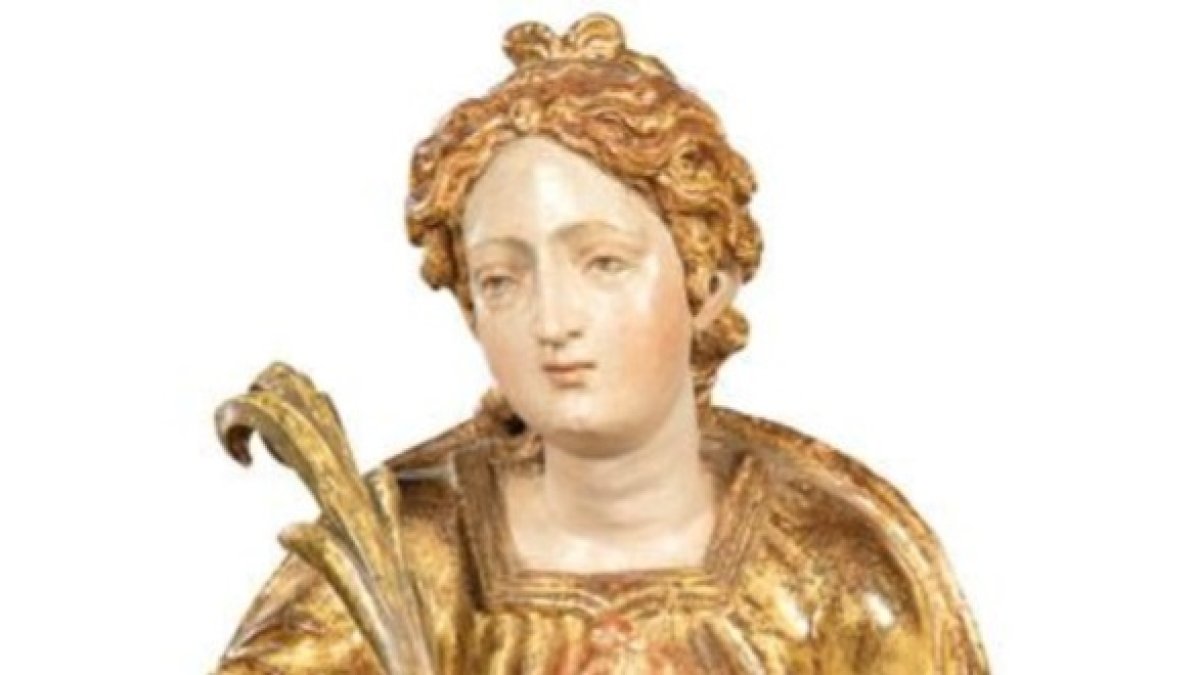 Detalle del busto de la 'Santa Mártir'.