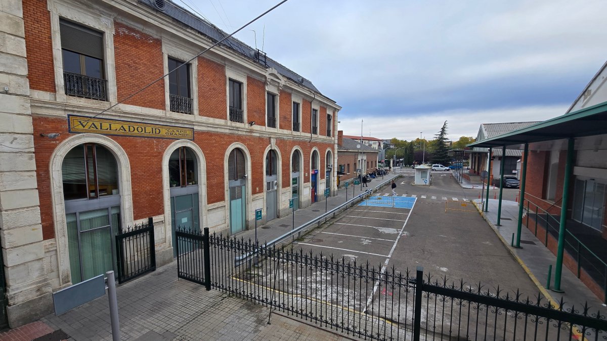 Estado de la estación de trenes en la actualidad.