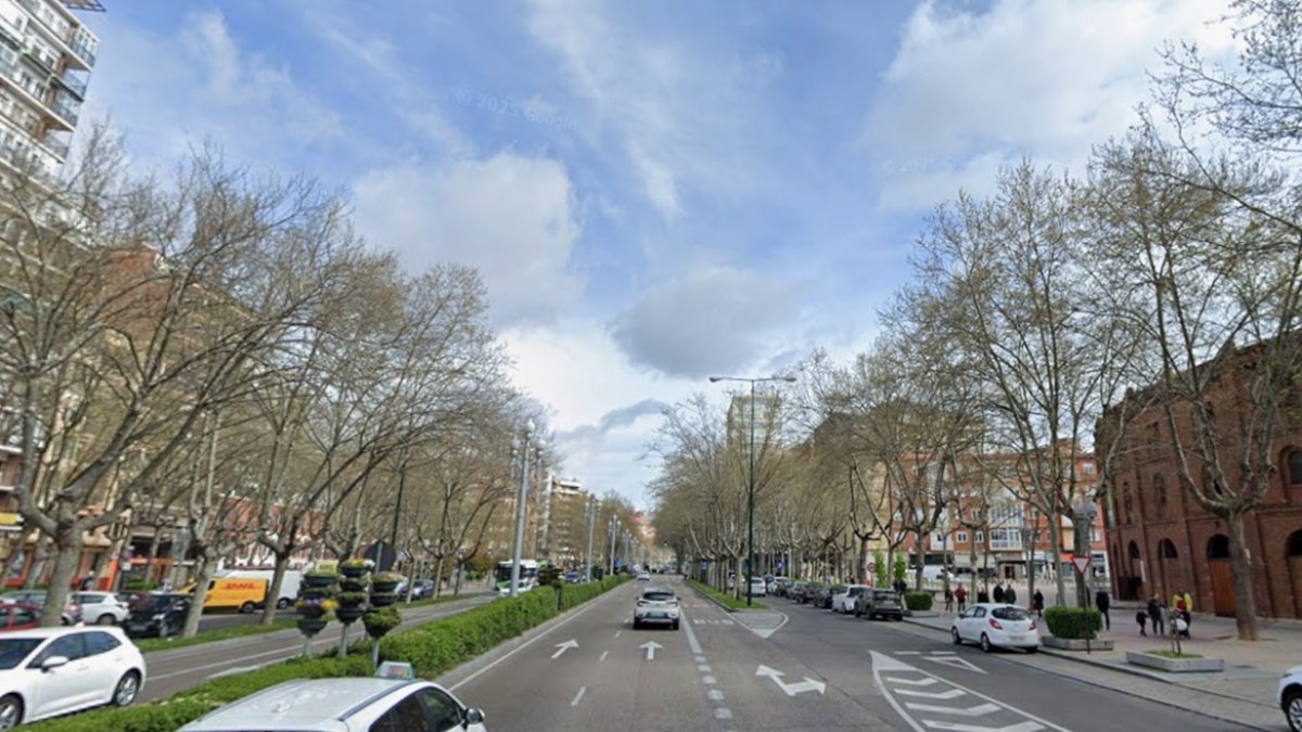 Paseo Zorrilla de Valladolid en una imagen de archivo