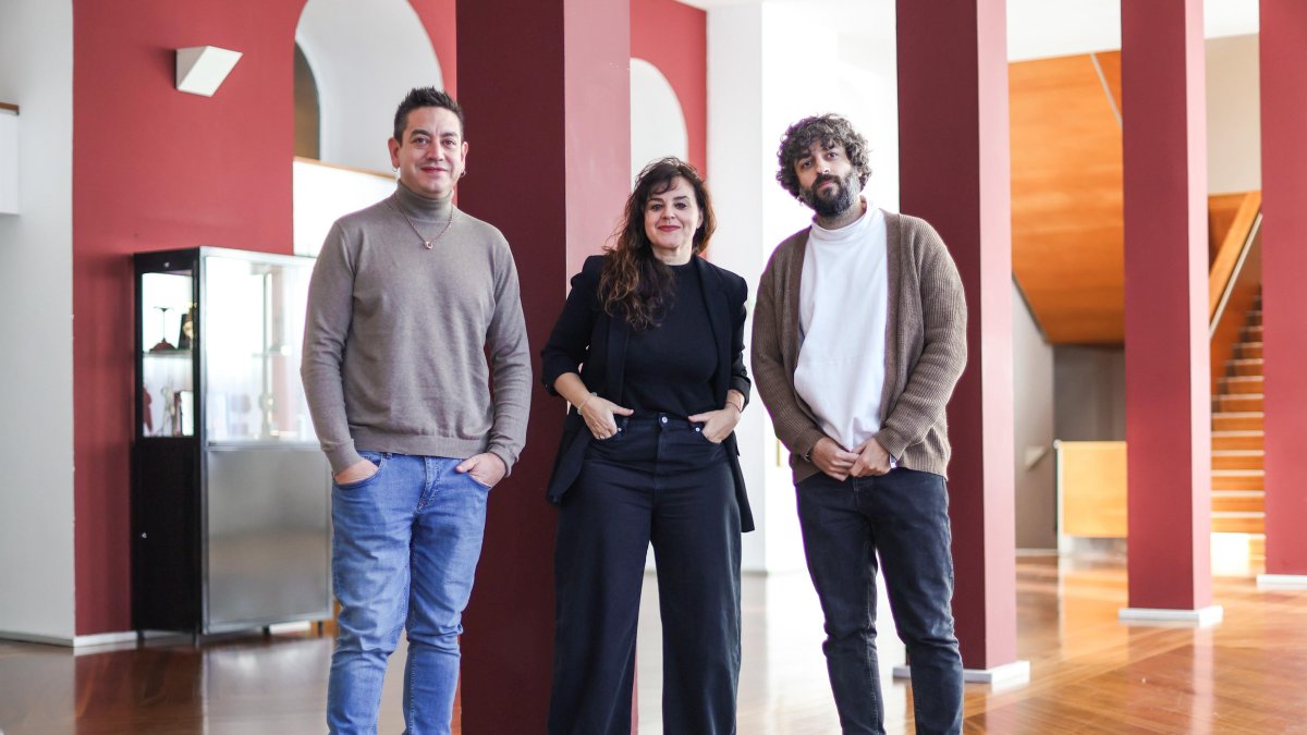 Matesanz, Bécares y Esbec, esta mañana.