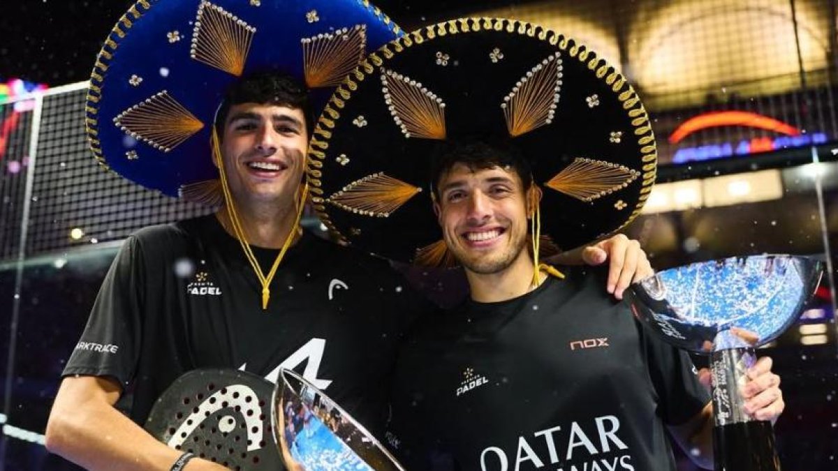 El vallisoletano Arturo Coello y el argentino Agustín Tapia, tras el último logro en Acapulco.