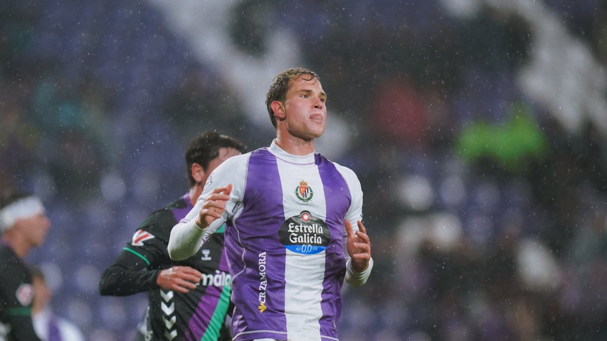 Latasa, en su partido disputado en la última jornada ante el Málaga.