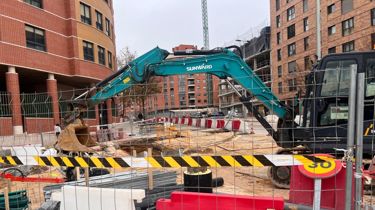 Obras en Parquesol.