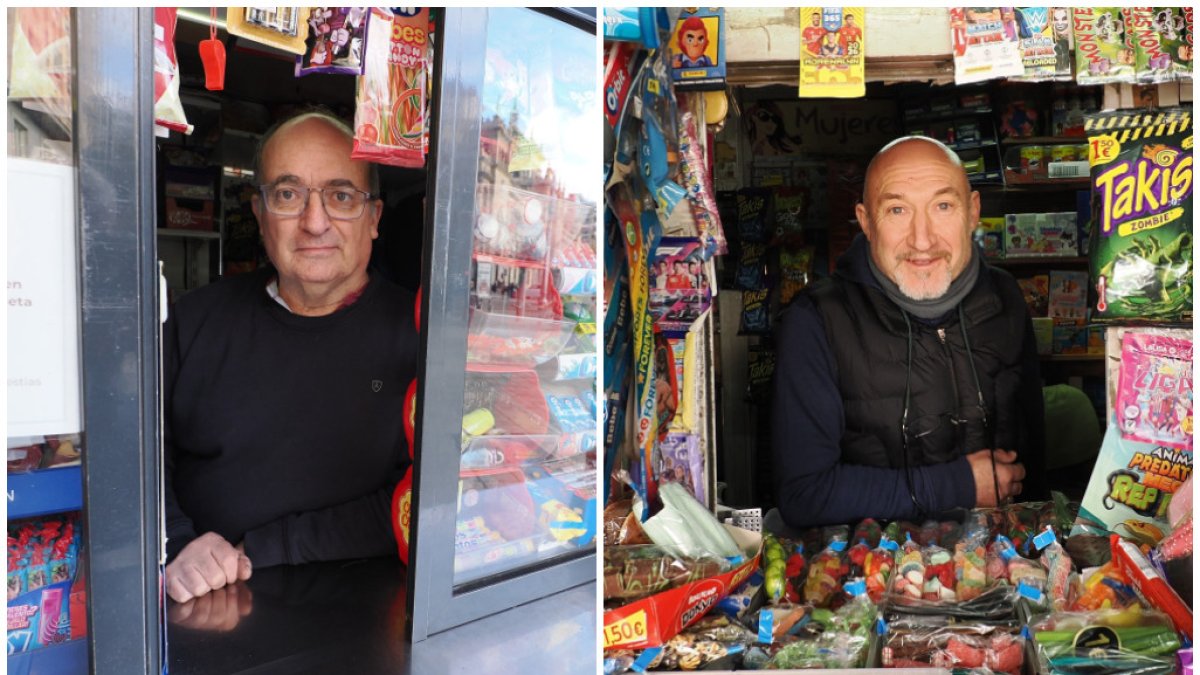 Ángel y José, dueños de los quioscos en Santiago y el paseo de Zorrilla