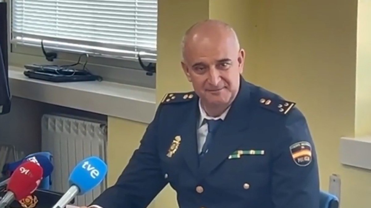 El jefe de policía antidroga de Valladolid, en una imagen de archivo durante la presentación de la operación Churruca