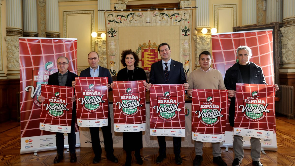 Presentación de la Copa de España alevín e infantil de voleibol.