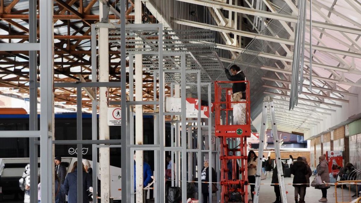 Obras en la estación de autobuses de Valladolid