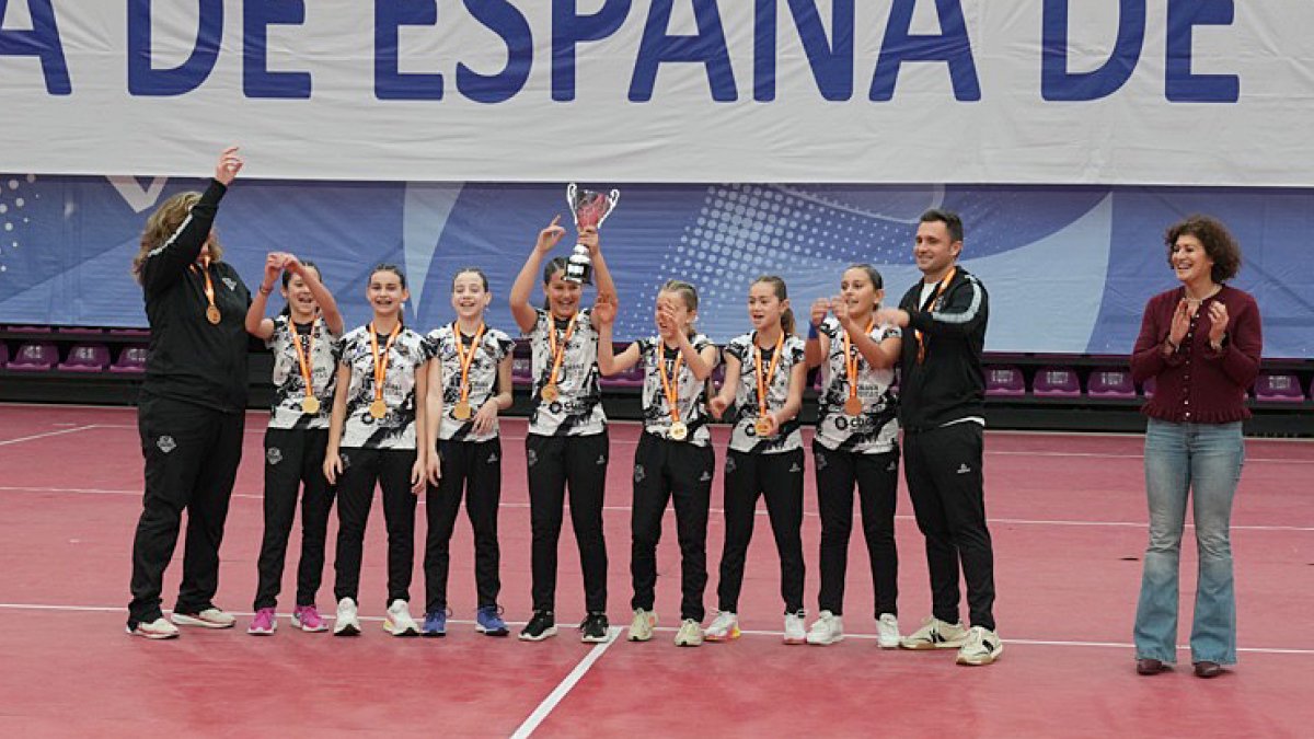 Campeones de la Copa de España de voleibol en Valladolid.