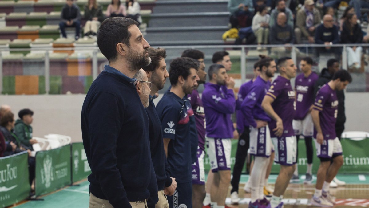 David Barrio en la presentación del equipo en Toledo.