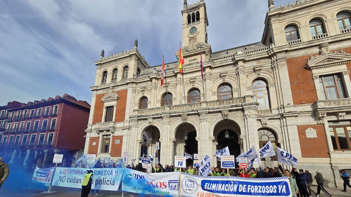 Concentración Policía local de Valladolid