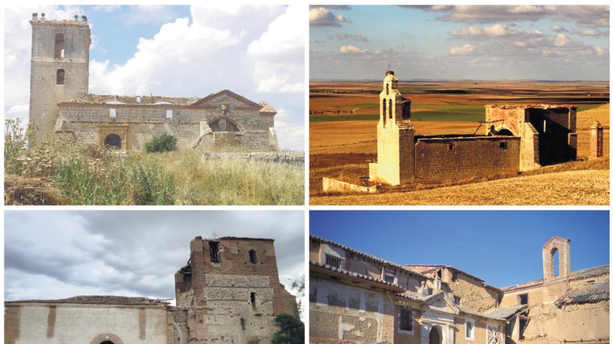 Iglesia de San Miguel de Villavellid, Iglesia de San Juan Bautista de Almaraz de la Mota, Iglesia de Nuestra Señora de la Visitación y Convento de San Bernando de Siena
