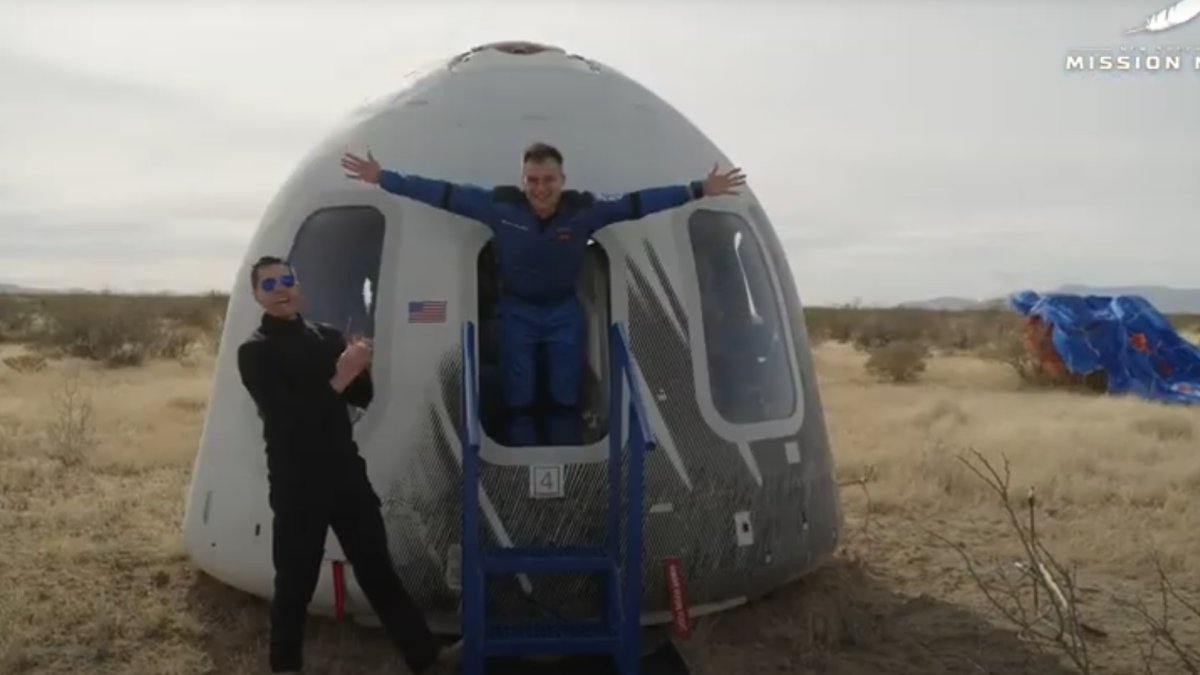 Alberto Gutiérrez tras llegar del espacio
