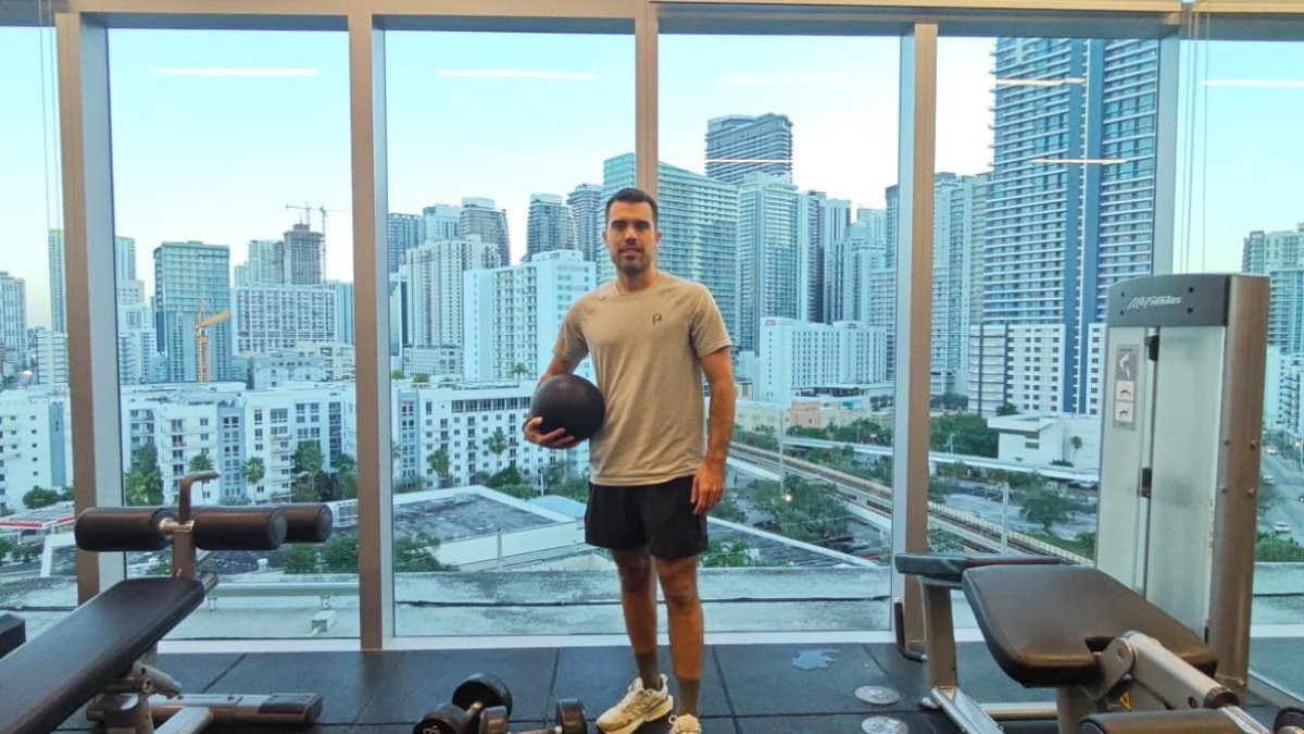 El vallisoletano Sergio Maroto, de Proporción A, a su llegada a Florida.