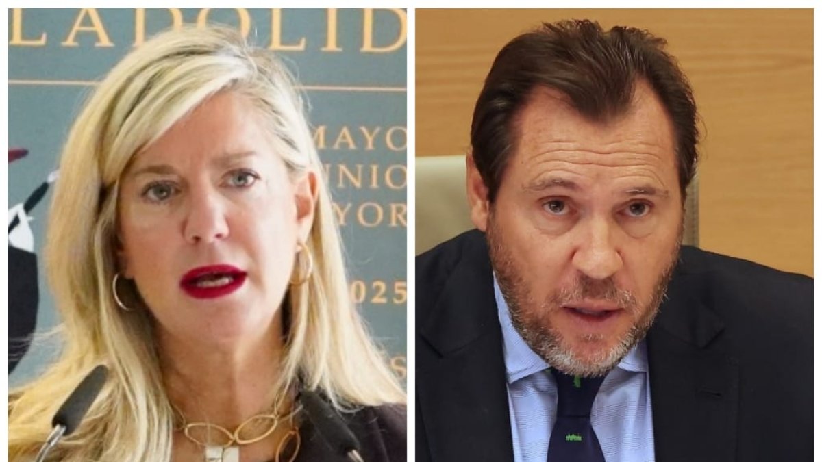 Irene Carvajal y Óscar Puente en sendas imágenes de archivo