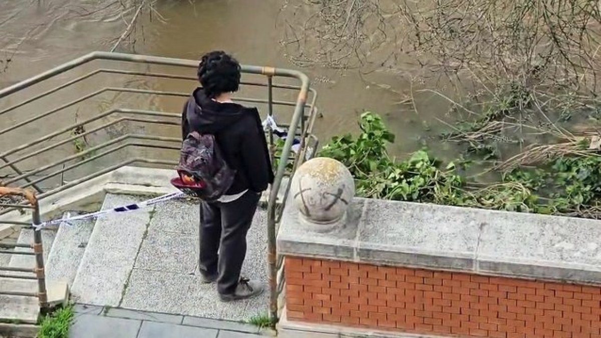 El tren de borrascas eleva el caudal del Pisuerga