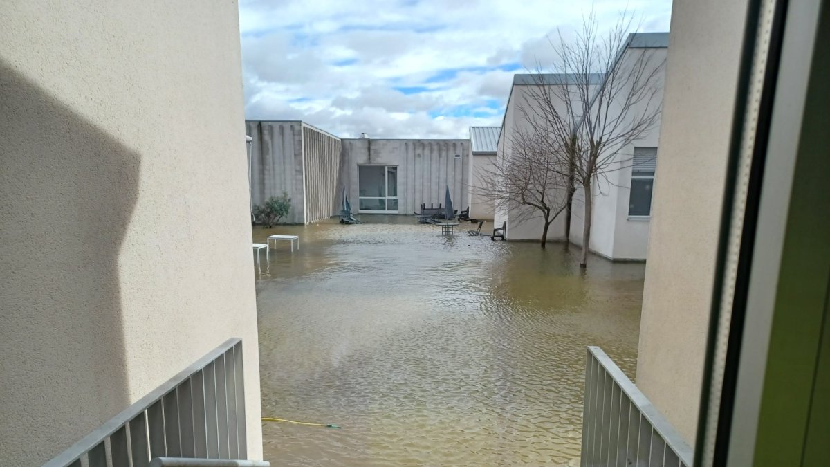 Inundación en una residencia de ancianos en Aldea Mayor (Valladolid)