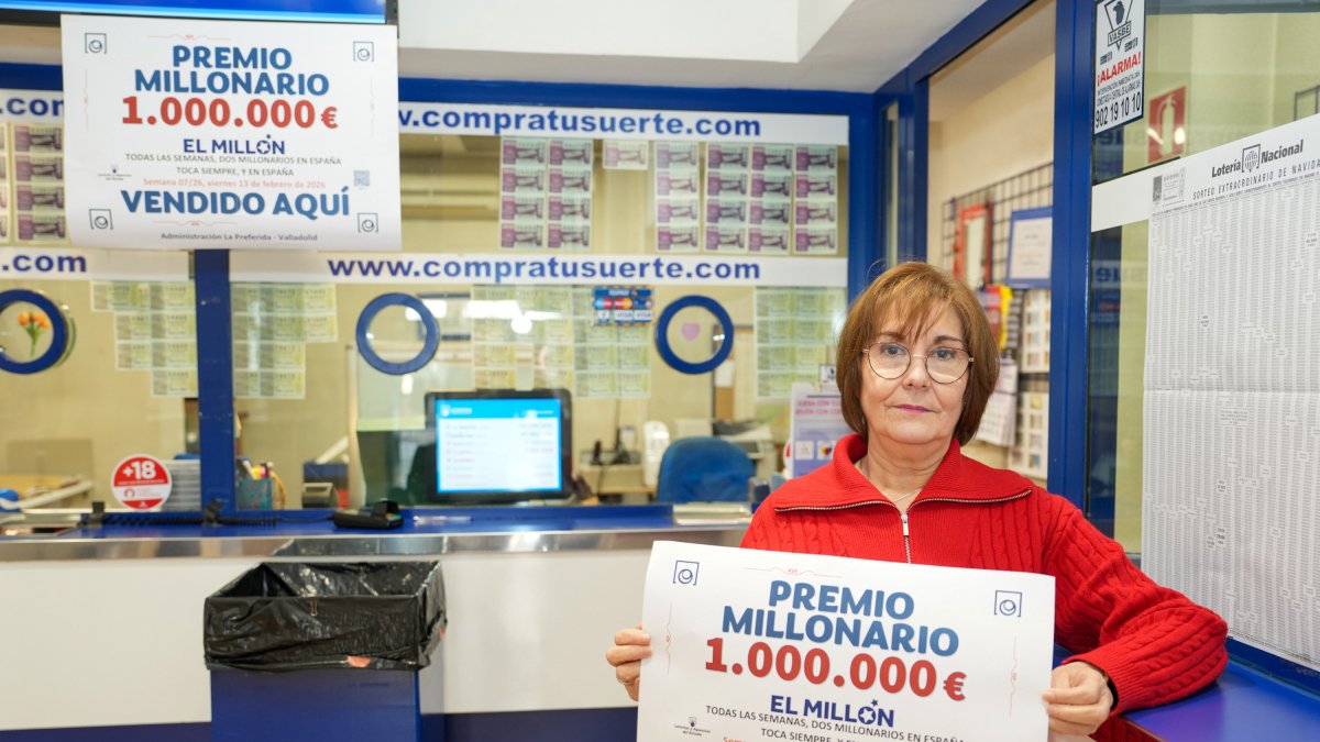 Rosa Fernández, empleada de la Administración de Loterías de Claudio Moyano.