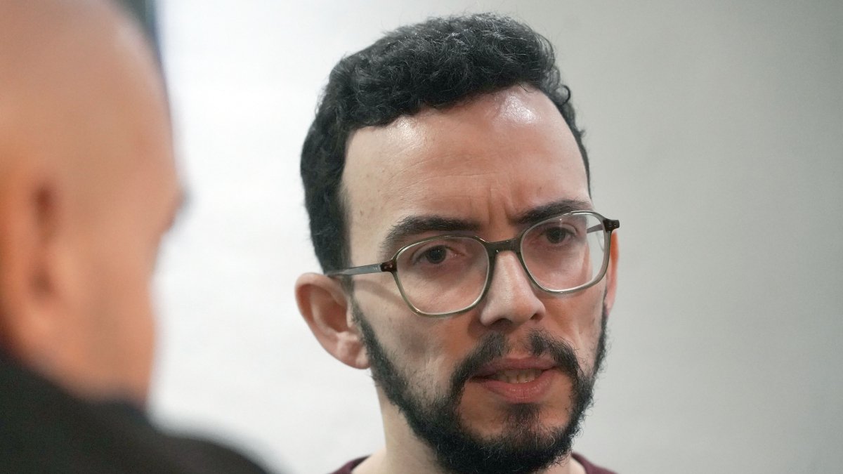 El candidato de Podemos-Alianza Verde a la Presidencia de la Junta, Miguel Ángel Llamas