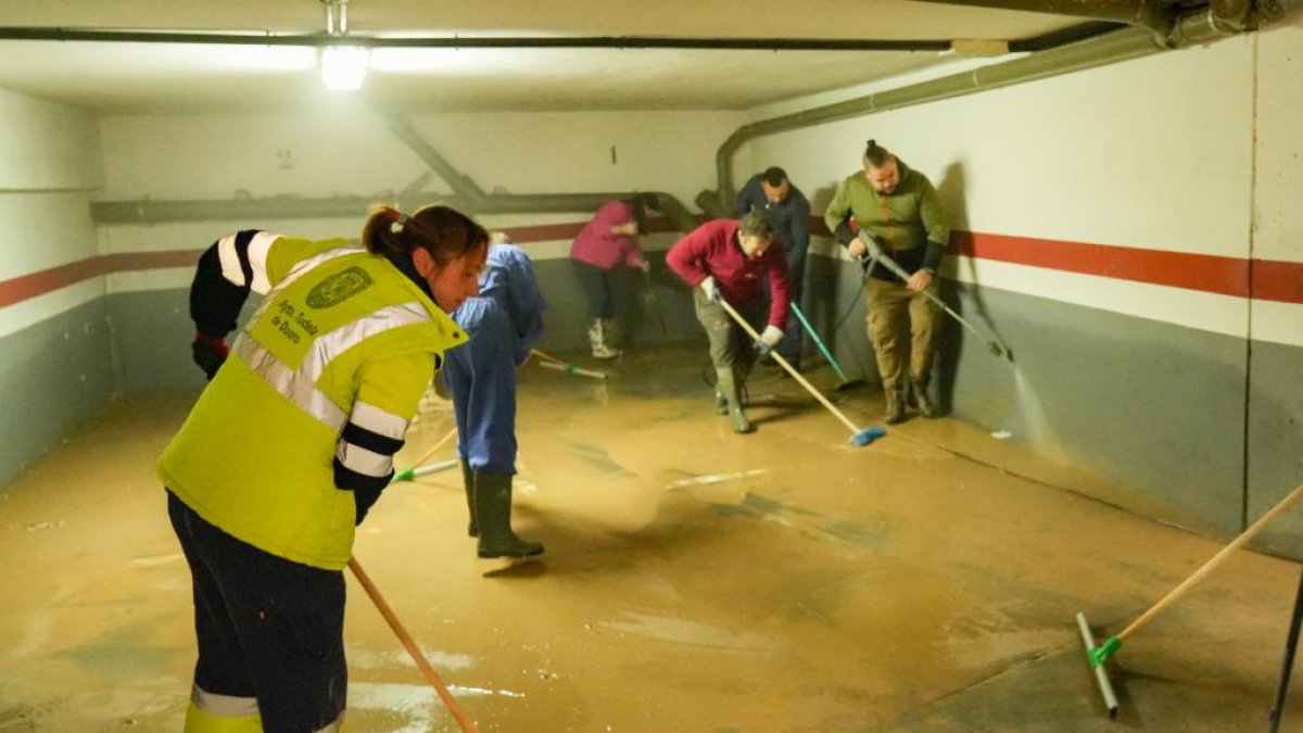 Inundaciones por la crecida del Duero en Tudela de Duero