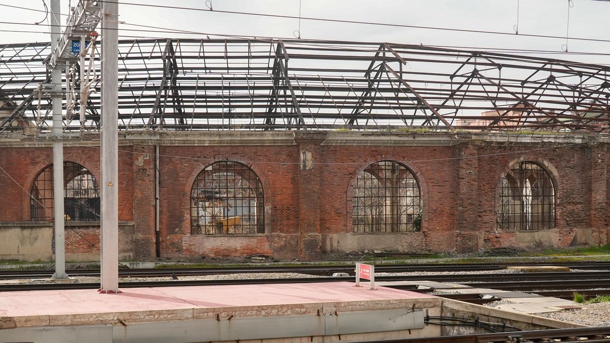 Depósito de locomotoras de Valladolid.