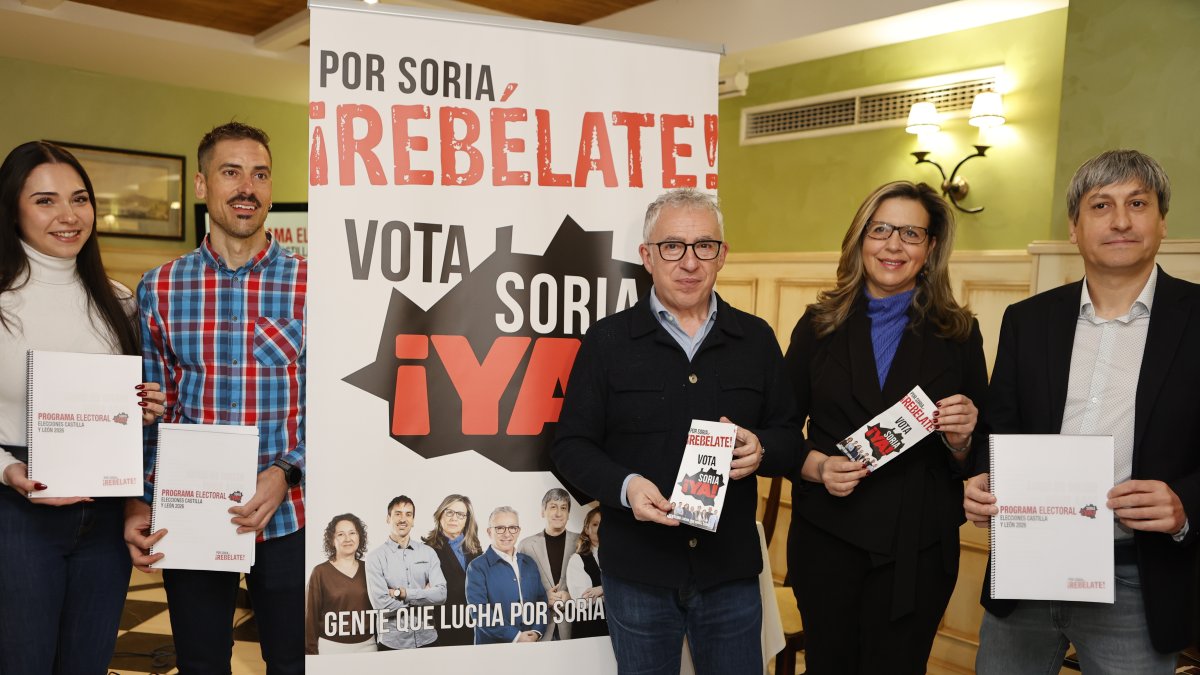 Soria Ya presenta su campaña electoral.