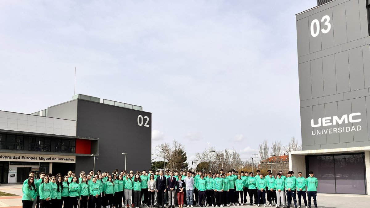 Deportistas de la UEMC que tomarán parte en el Trofeo Rector de Castilla y León.