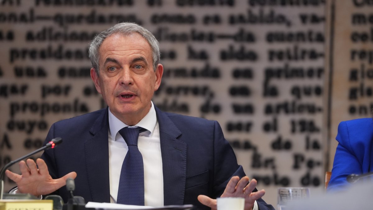 Zapatero, en el Senado.