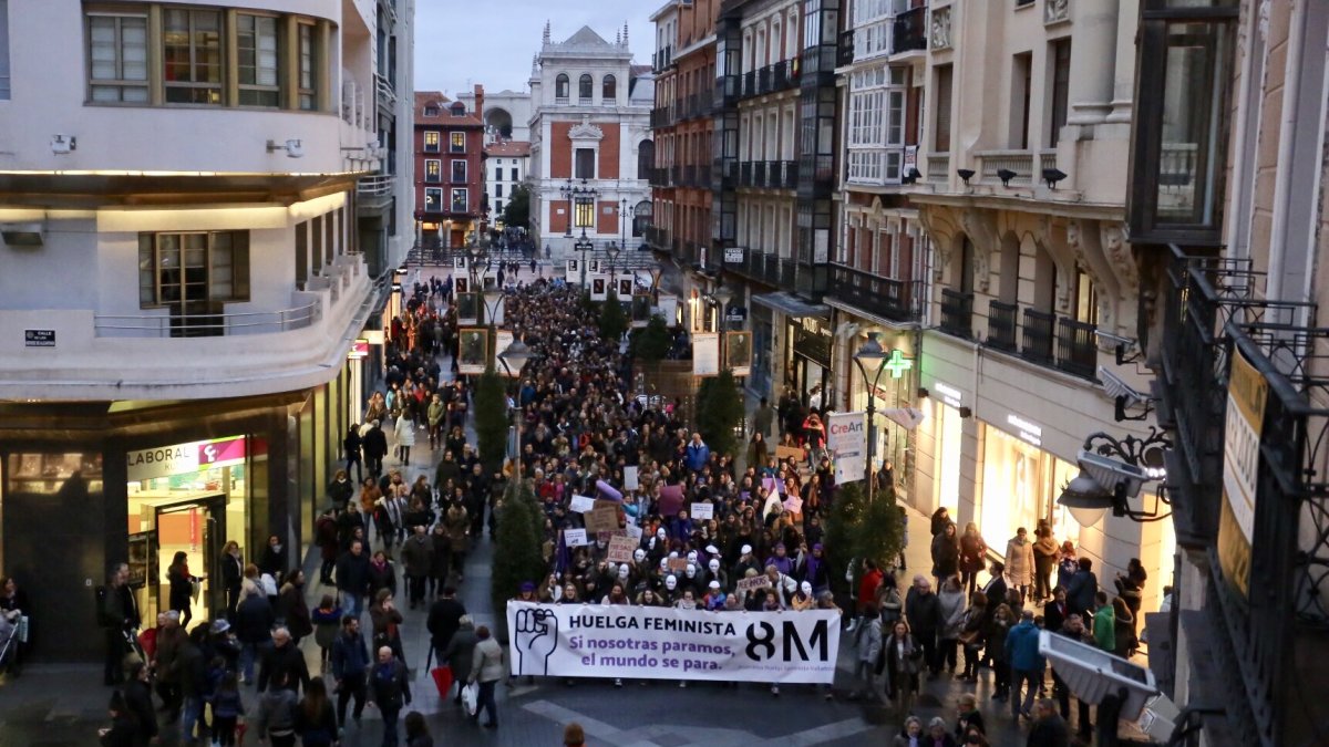 Manifestación del 8M en Valladolid en una imagen de archivo