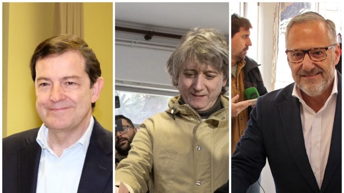 Mañueco, Martínez y Pollán ejercen su derecho al voto