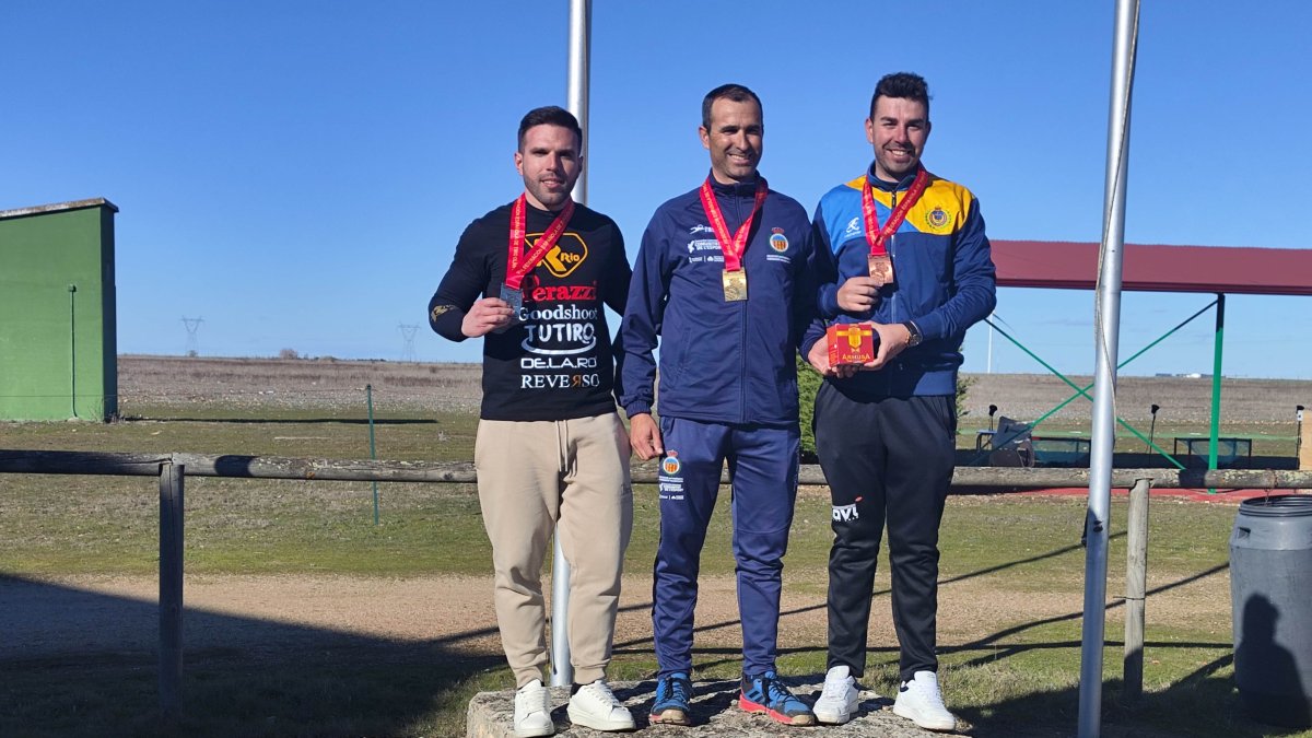 Podium categoria senior Copa de Foso Olímpico